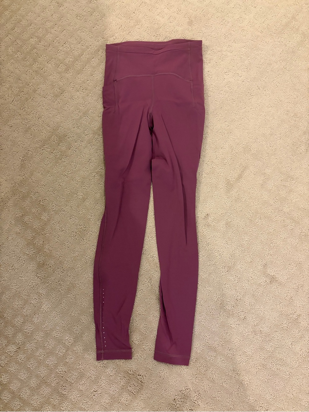 Lululemon High-Waist Mauve Active Leggings